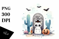 Simple Tombstone with Animal Print PNG Product Image 3