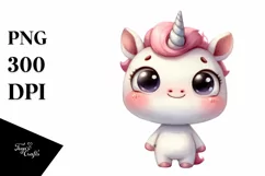 Funny Expressive Confused Unicorn PNG Product Image 3