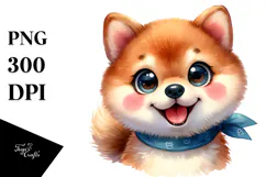 Happy Shiba Inu PNG Product Image 1