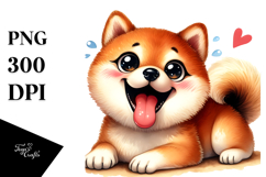 Cute Shiba Inu, PNG Product Image 1