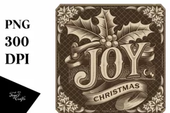 pencil sketch Joy Christmas Clipart PNG Product Image 5