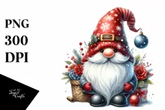 Detailed Christmas Gnome PNG Product Image 1