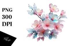Cherry Blossom Watercolor PNG Product Image 1