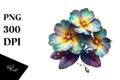 Shiny Primrose Watercolor Clipart Product Image 3