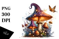 Detailed Magical Mushroom, Transparent PNG Product Image 1