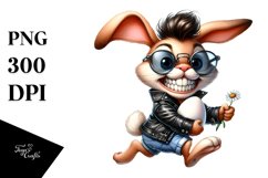 Goofy Bunny with Egg, PNG Product Image 1