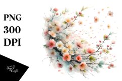 Tumbling with Spring Petals in the Wind | Sublimation | Product Image 1