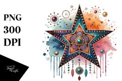 Simple Boho Star PNG Product Image 1