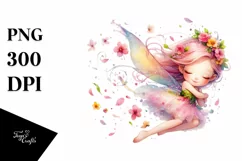 Cute Fairy Tumbling Whimsical | Sublimation | Clipart Product Image 3