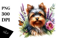 Cute Vibrant Yorkshire Terrier | Sublimation | Clipart Product Image 3