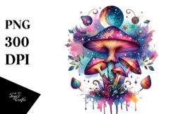 Magical Celestial Mushroom PNG Product Image 1
