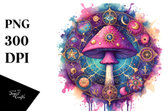 Magical Celestial Mushroom PNG Product Image 1