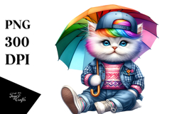 Cute Baby Cat Posing PNG Product Image 1
