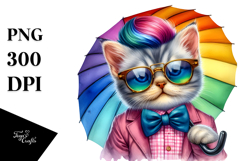 Cute Baby Cat Posing PNG Product Image 1