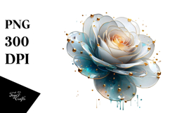 3D Rose Splash PNG Product Image 1