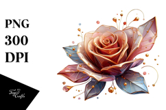 3D Rose Splash PNG Product Image 1