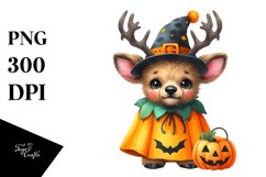 Cute Baby Elk Halloween Clipart Product Image 3