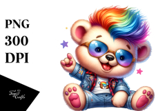 Playing Baby Bear PNG Product Image 1