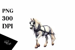 Vintage Horse Wagon Confetti | Clipart Product Image 1