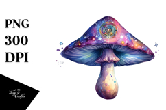Magical Celestial Mushroom Tarot, PNG Product Image 1