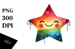 Smiling Star Hearts PNG Product Image 1
