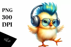 Funny Dressed Baby Chicken, Transparent PNG Product Image 3