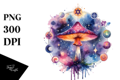 Magical Celestial Mushroom PNG Product Image 1