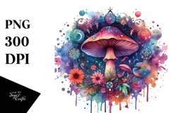 Magical Celestial Mushroom PNG Product Image 1
