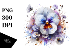 Pansy with Metallic PNG Product Image 1