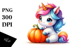 Enchanted Baby Unicorn Transparent PNG Product Image 1