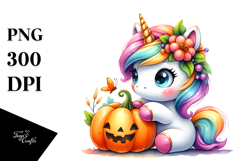 Cute Baby Unicorn PNG Product Image 1