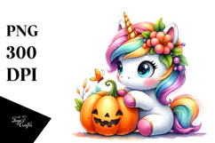 Cute Baby Unicorn PNG Product Image 1