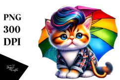 Cute Baby Cat Funny PNG Product Image 1