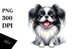 Crazy Looking Japanese Chin | Sublimation | Clipart Product Image 1