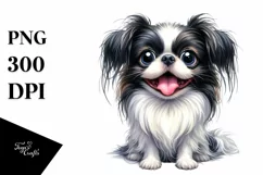 Crazy Looking Japanese Chin | Sublimation | Clipart Product Image 1