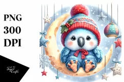 Baby Macaw in Winter Clothes, High-Res PNG Product Image 1
