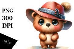 Bear Hat Shy Expressive Clipart Product Image 3