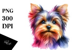 Watercolor Yorkshire Terrier Clipart Product Image 3