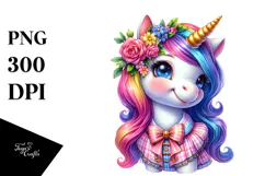 Cute Baby Unicorn, PNG Product Image 1