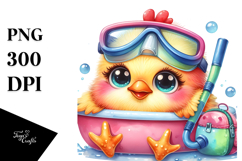 Crazy Baby Chicken Snorkel PNG Product Image 1