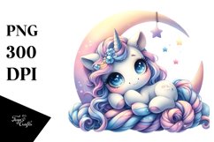 Cute Baby Unicorn Clipart Product Image 3