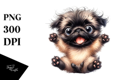 Happy Pug Baby, Transparent PNG Product Image 1