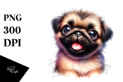 Baby Pug with Big Eyes PNG Product Image 1