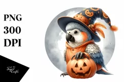 Cute Baby Macaw Halloween PNG Product Image 3
