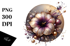 Abstract Petunia Material PNG Product Image 1