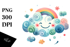 Colorful Cloud PNG Product Image 1