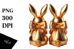 Colorful Retro Bunny Sitting, PNG Product Image 1
