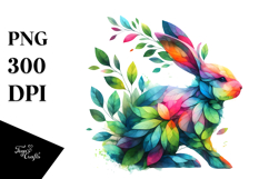 Vibrant Watercolor Rabbit Frame, 20 oz Tumbler Product Image 1