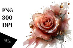 Abstract y Rose PNG Product Image 1