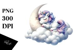 Cute Baby Unicorn Clipart Product Image 3